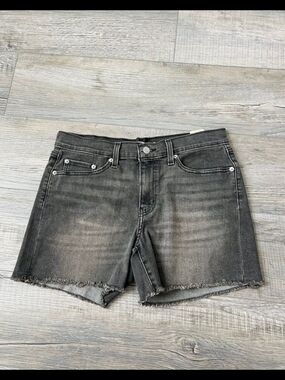 Levi's Women's Black Washed Denim Jean Shorts